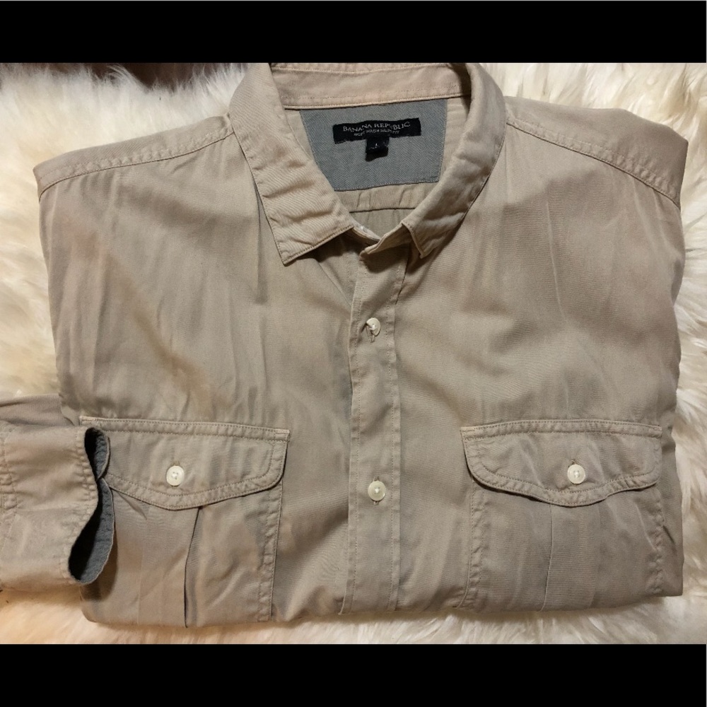 Banana Republic khaki shirt
